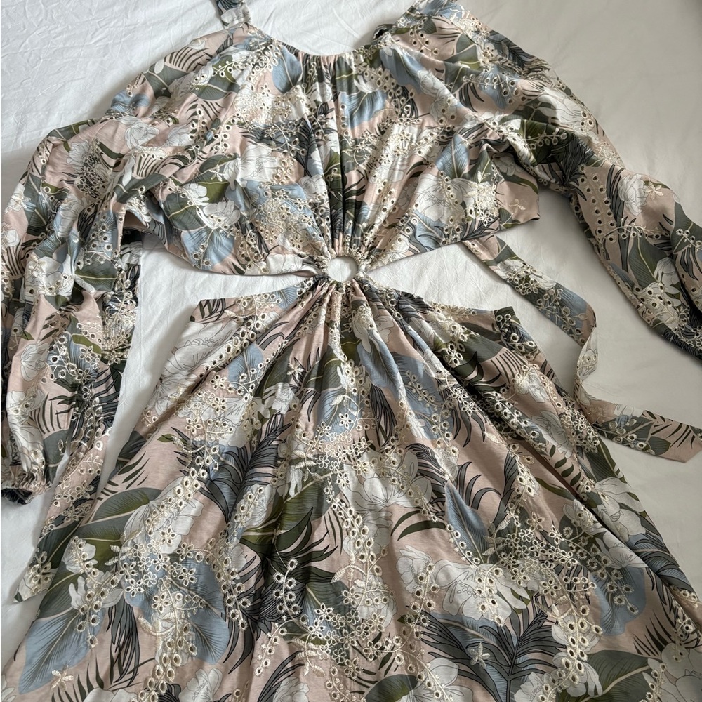 Gianni Bini Floral cutout Dress